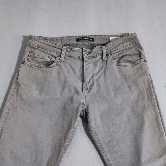 Mavi Jeans men's size 33/32 light grey Marcus slim straight leg - Picture 2 of 15
